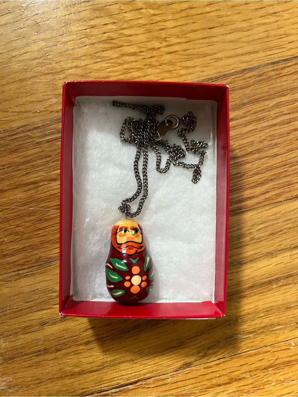 Hand painted Russian doll 🪆 necklace